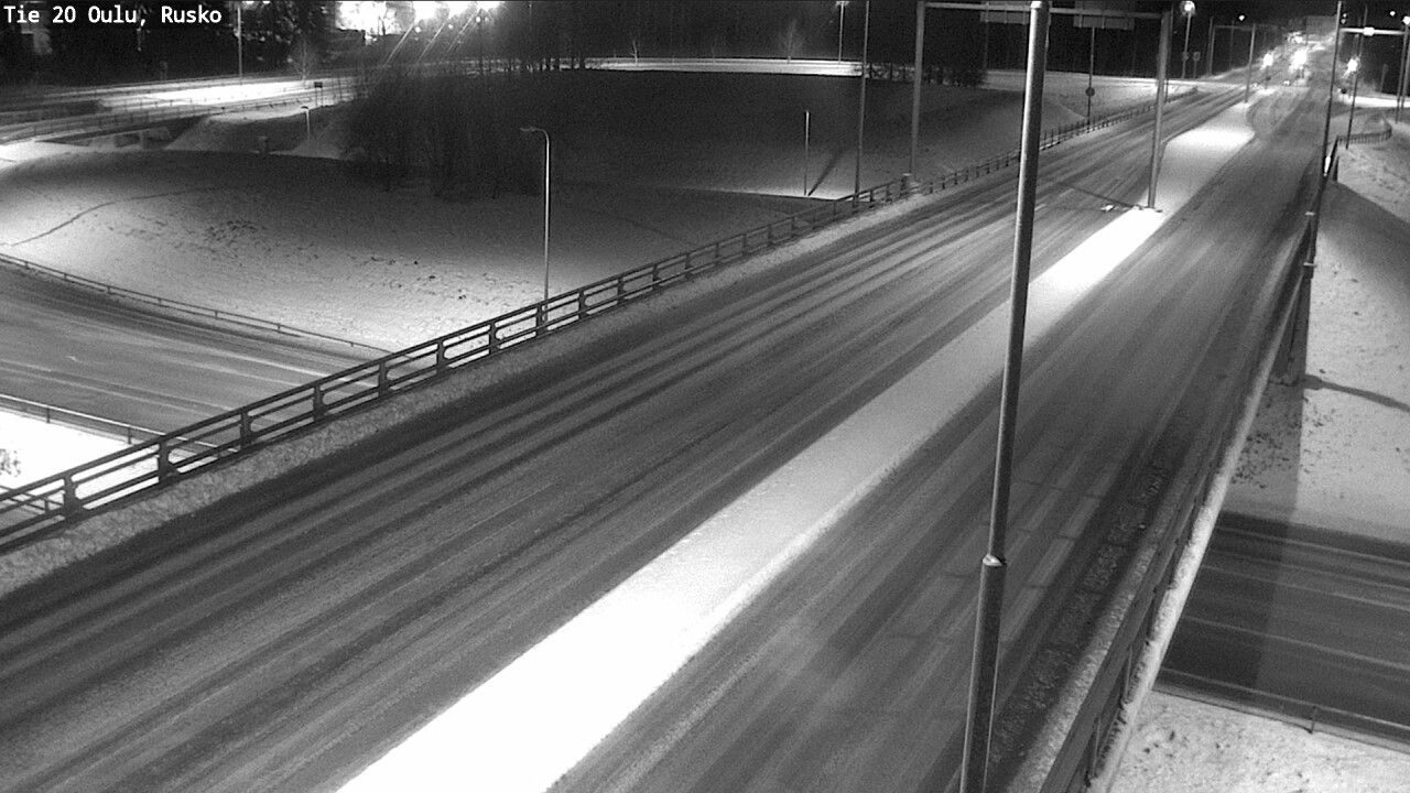 Weather Camera Image Väg 20 Uleåborg, Rusko, Oulu, Pohjois-Pohjanmaa