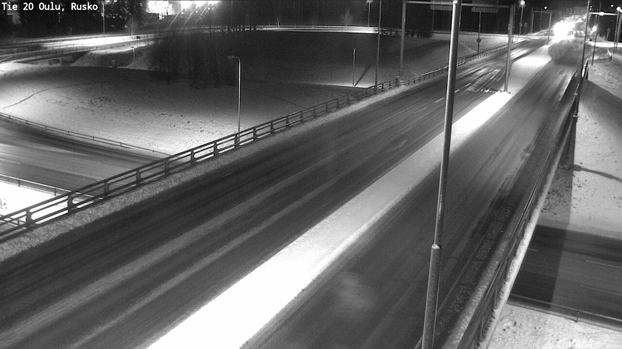 Weather Camera Image Väg 20 Uleåborg, Rusko, Oulu, Pohjois-Pohjanmaa