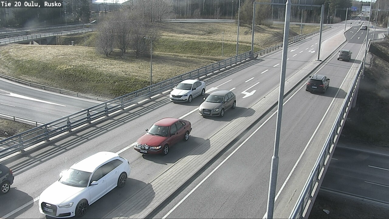 Weather Camera Image Väg 20 Uleåborg, Rusko, Oulu, Pohjois-Pohjanmaa