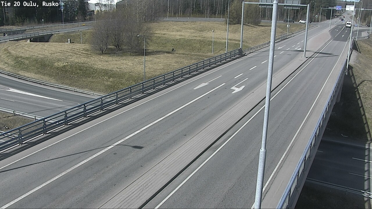 Weather Camera Image Väg 20 Uleåborg, Rusko, Oulu, Pohjois-Pohjanmaa