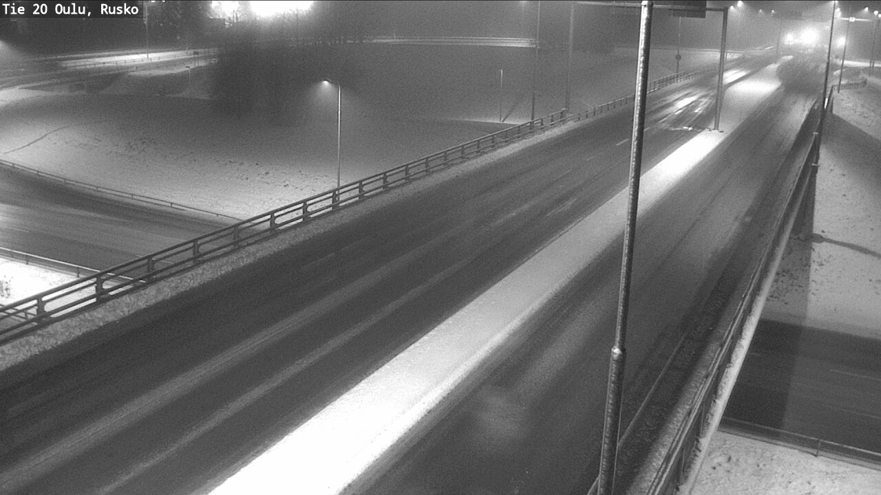 Weather Camera Image Väg 20 Uleåborg, Rusko, Oulu, Pohjois-Pohjanmaa