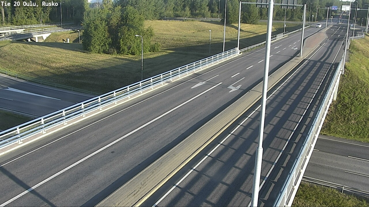 Weather Camera Image Road 20 Oulu, Rusko, Oulu, Pohjois-Pohjanmaa