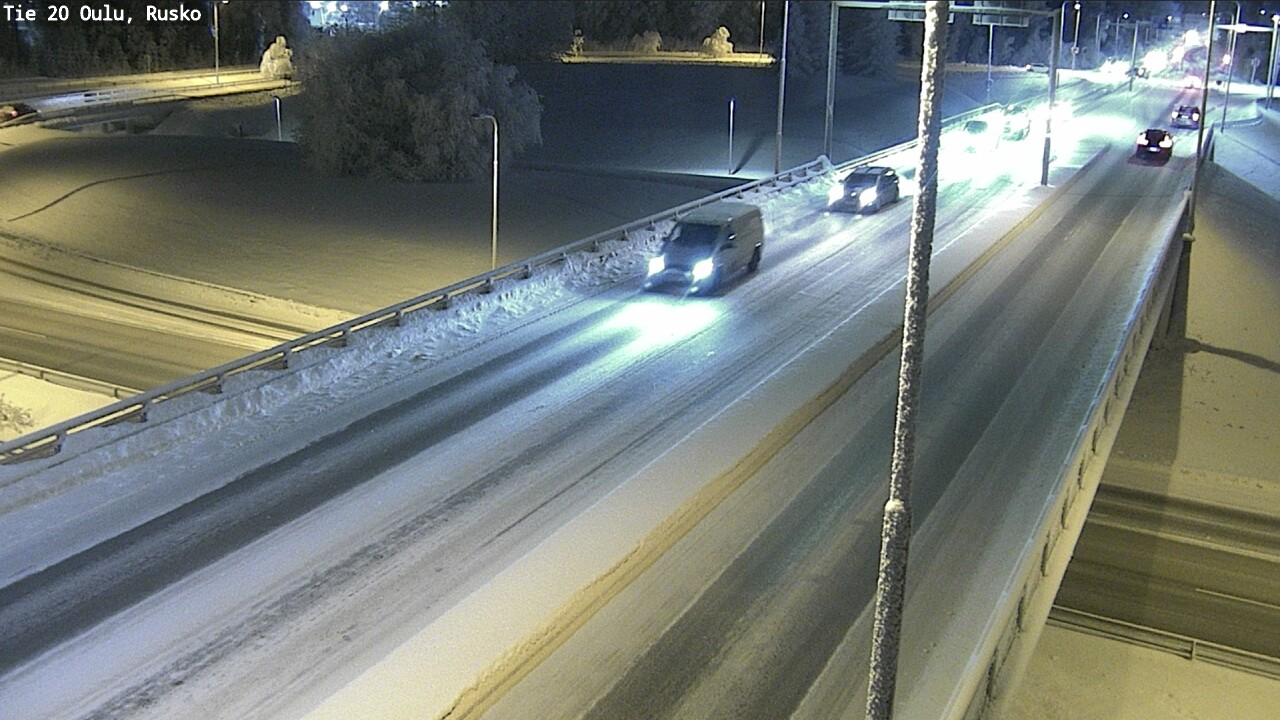 Weather Camera Image Road 20 Oulu, Rusko, Oulu, Pohjois-Pohjanmaa