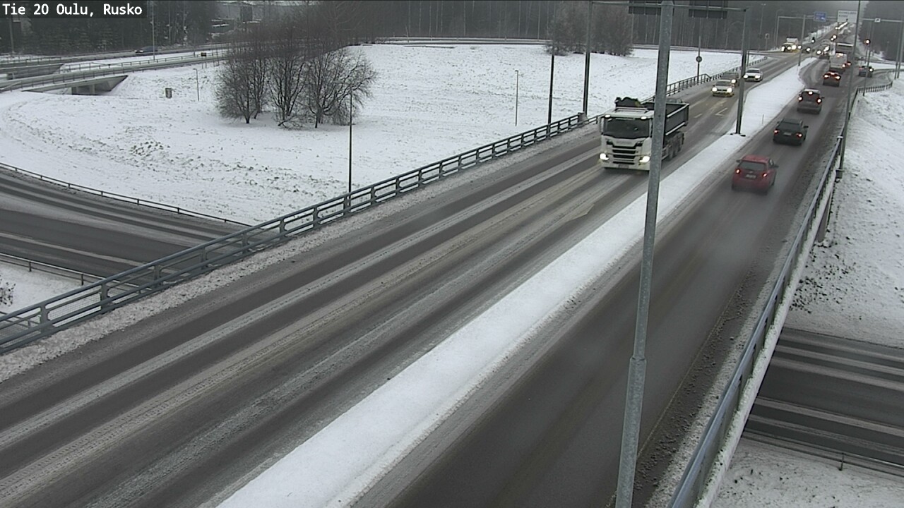 Weather Camera Image Väg 20 Uleåborg, Rusko, Oulu, Pohjois-Pohjanmaa