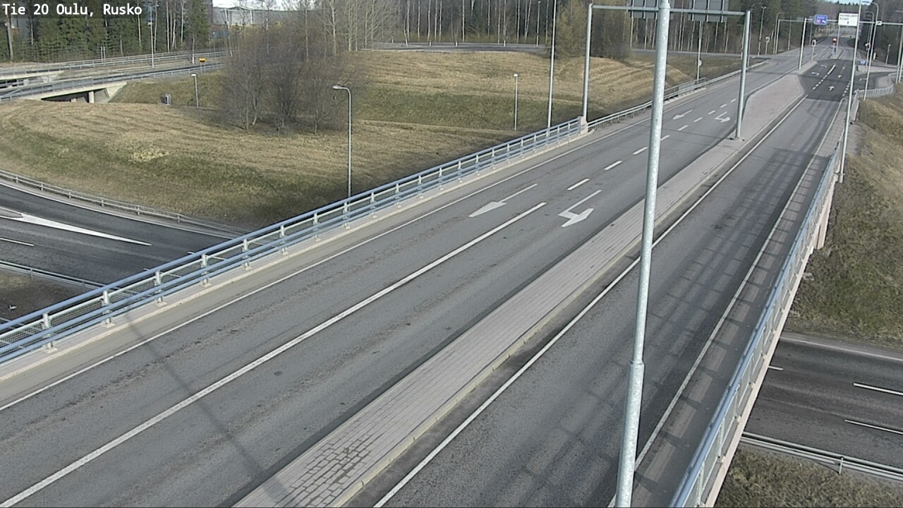 Weather Camera Image Väg 20 Uleåborg, Rusko, Oulu, Pohjois-Pohjanmaa