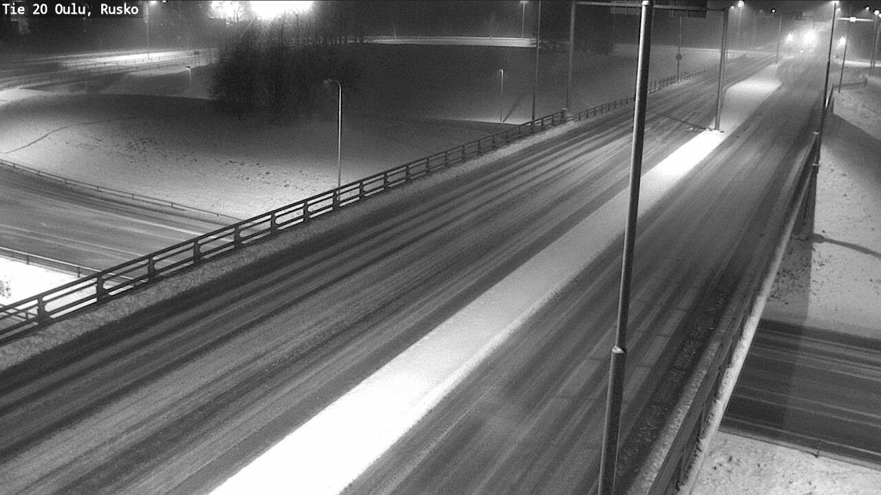 Weather Camera Image Väg 20 Uleåborg, Rusko, Oulu, Pohjois-Pohjanmaa