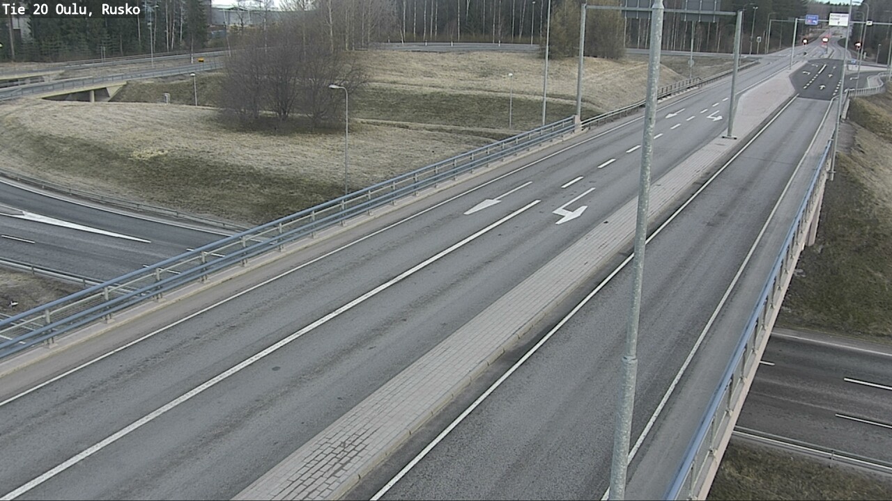 Weather Camera Image Väg 20 Uleåborg, Rusko, Oulu, Pohjois-Pohjanmaa