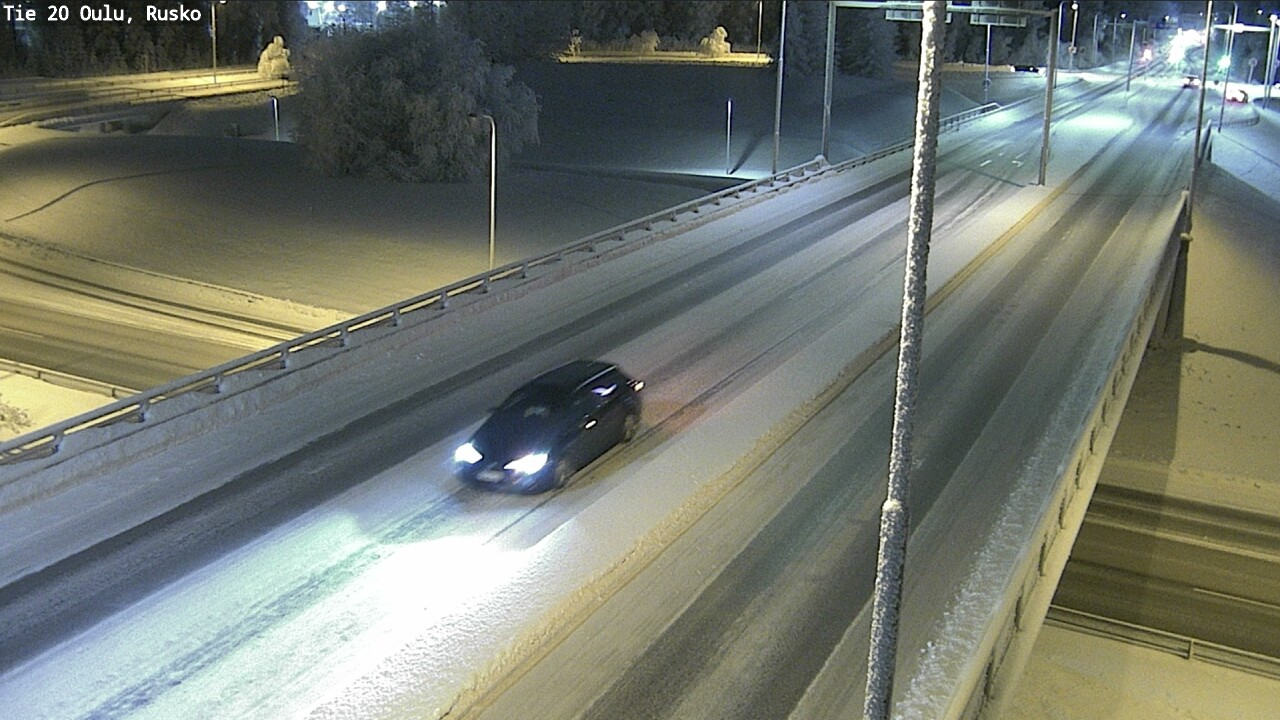 Weather Camera Image Road 20 Oulu, Rusko, Oulu, Pohjois-Pohjanmaa