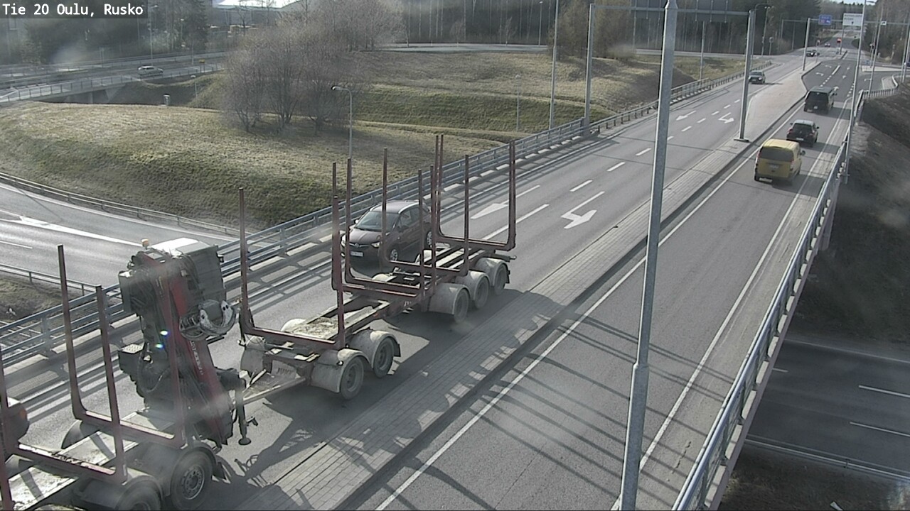 Weather Camera Image Väg 20 Uleåborg, Rusko, Oulu, Pohjois-Pohjanmaa