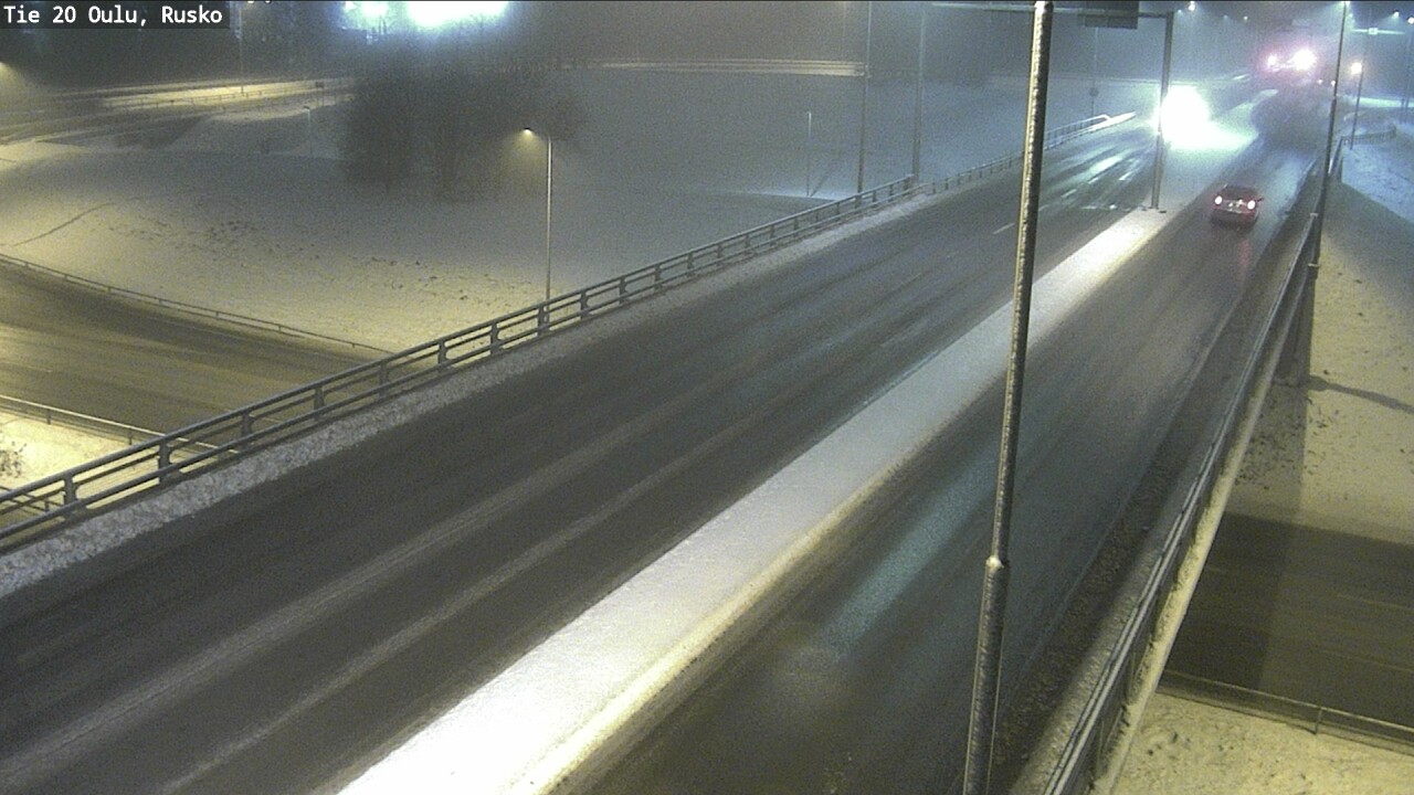Weather Camera Image Väg 20 Uleåborg, Rusko, Oulu, Pohjois-Pohjanmaa