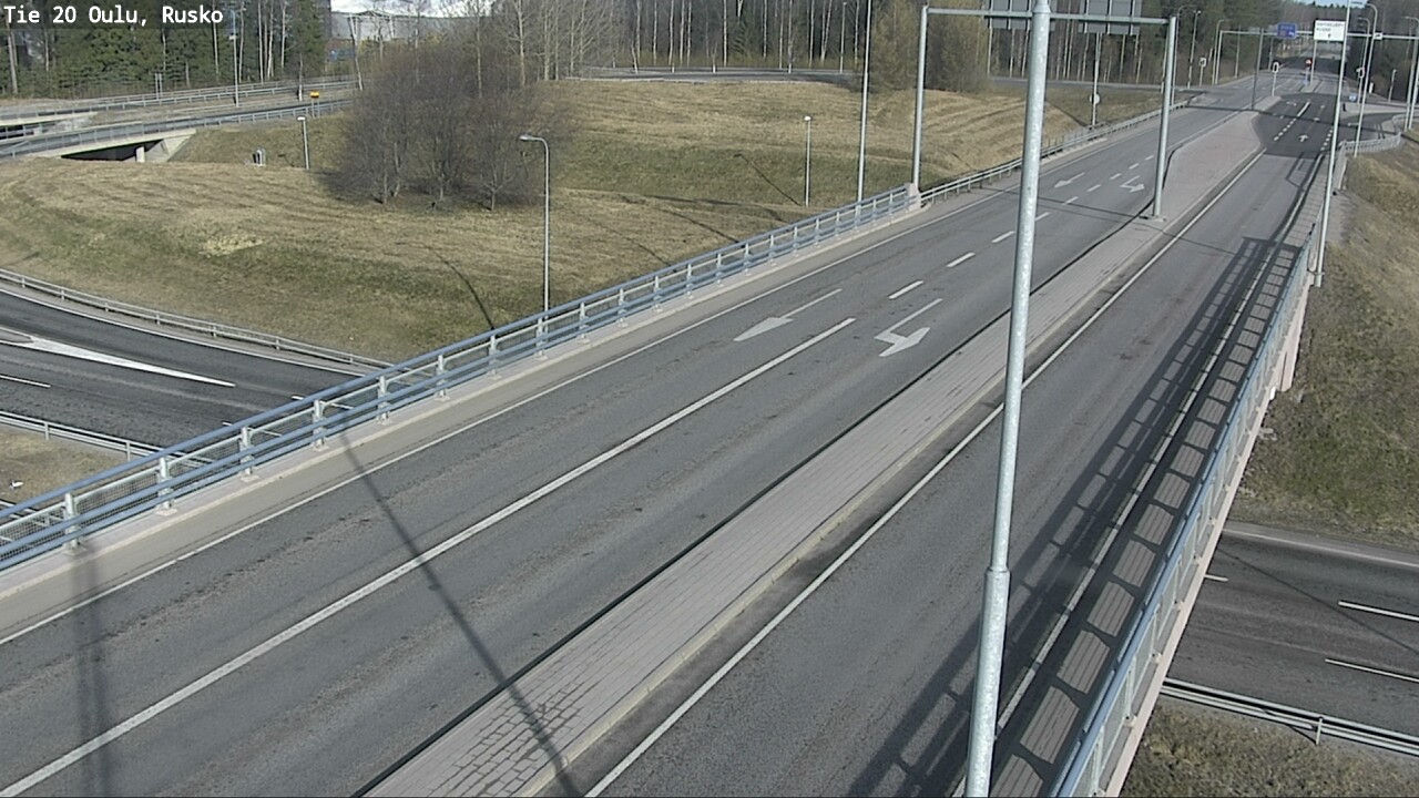 Weather Camera Image Väg 20 Uleåborg, Rusko, Oulu, Pohjois-Pohjanmaa