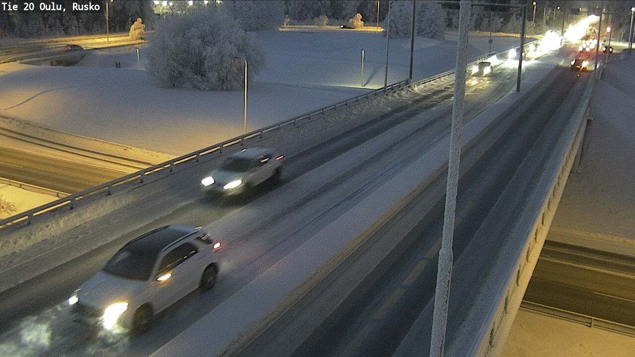 Weather Camera Image Road 20 Oulu, Rusko, Oulu, Pohjois-Pohjanmaa