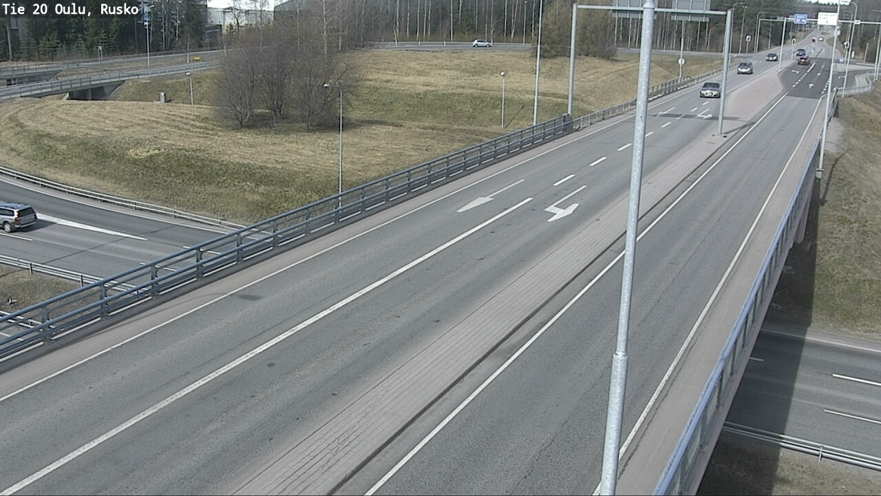 Weather Camera Image Väg 20 Uleåborg, Rusko, Oulu, Pohjois-Pohjanmaa