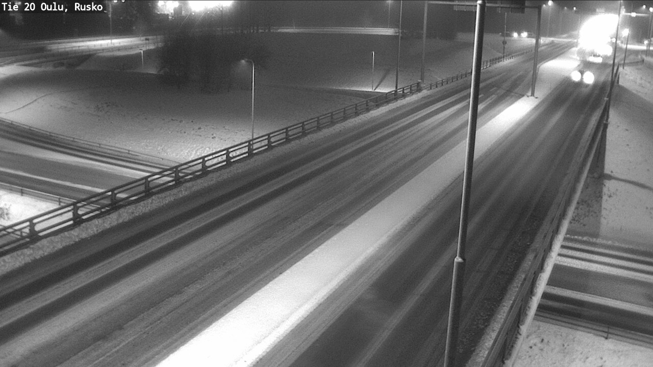 Weather Camera Image Väg 20 Uleåborg, Rusko, Oulu, Pohjois-Pohjanmaa
