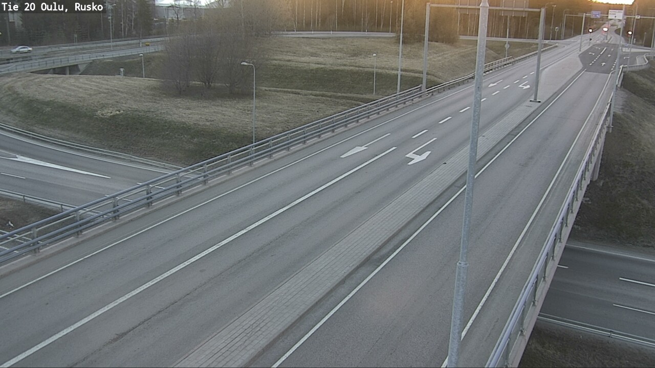 Weather Camera Image Väg 20 Uleåborg, Rusko, Oulu, Pohjois-Pohjanmaa