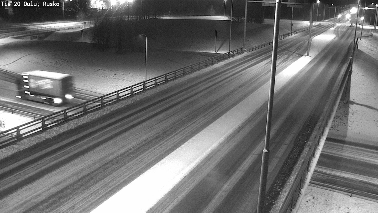 Weather Camera Image Väg 20 Uleåborg, Rusko, Oulu, Pohjois-Pohjanmaa