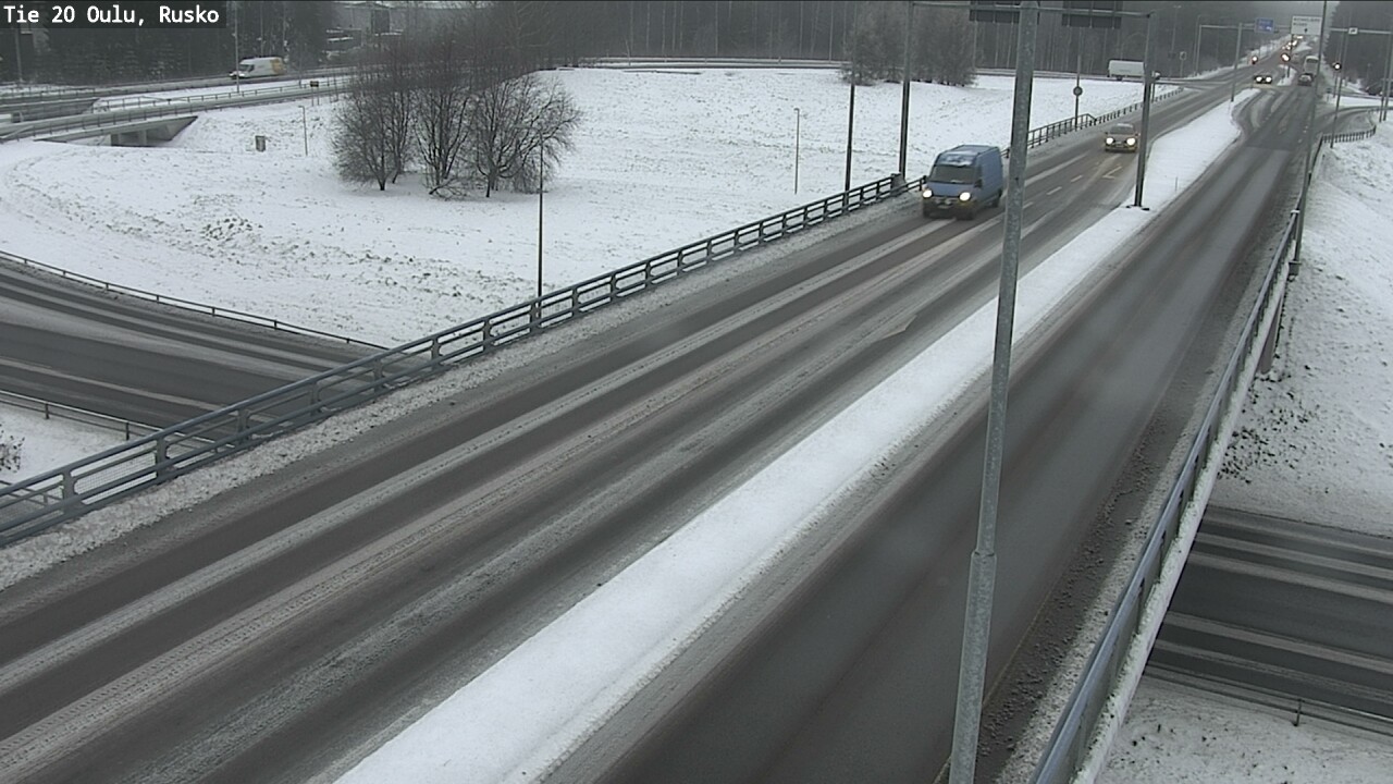Weather Camera Image Väg 20 Uleåborg, Rusko, Oulu, Pohjois-Pohjanmaa