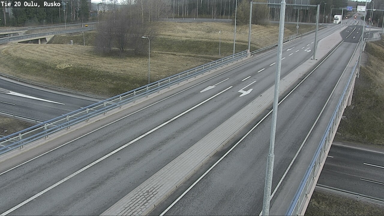 Weather Camera Image Väg 20 Uleåborg, Rusko, Oulu, Pohjois-Pohjanmaa