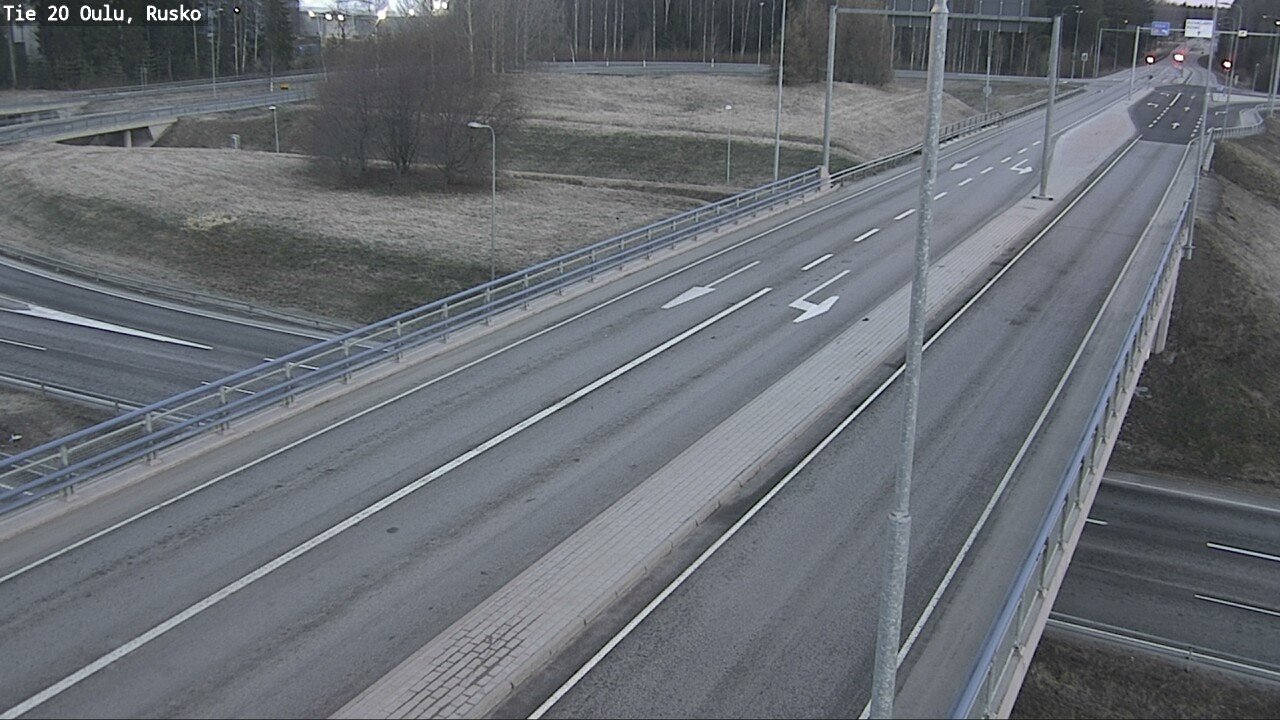 Weather Camera Image Väg 20 Uleåborg, Rusko, Oulu, Pohjois-Pohjanmaa