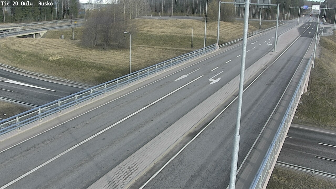 Weather Camera Image Väg 20 Uleåborg, Rusko, Oulu, Pohjois-Pohjanmaa