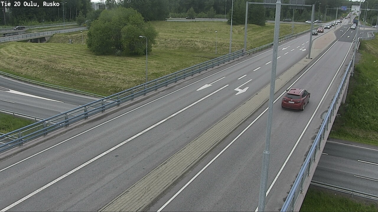Weather Camera Image Väg 20 Uleåborg, Rusko, Oulu, Pohjois-Pohjanmaa