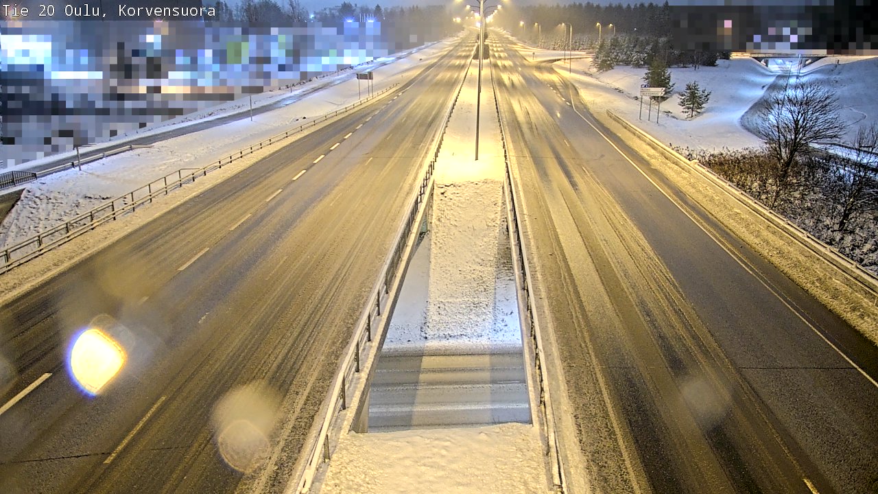 Weather Camera Image Väg 20 Uleåborg Korvensuora, Oulu, Pohjois-Pohjanmaa