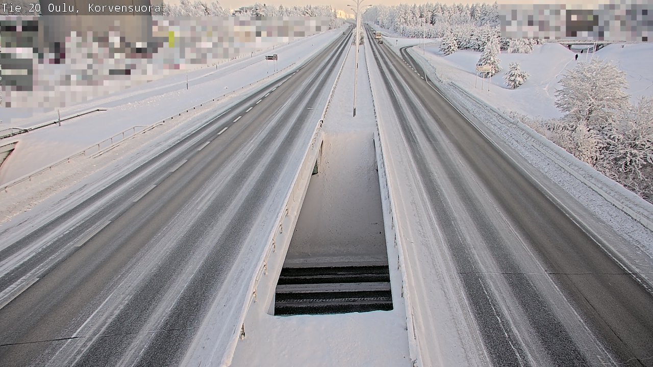 Weather Camera Image Road 20 Oulu Korvensuora, Oulu, Pohjois-Pohjanmaa