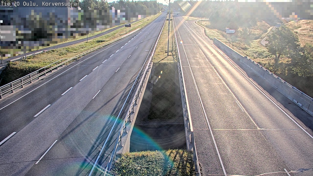 Weather Camera Image Road 20 Oulu Korvensuora, Oulu, Pohjois-Pohjanmaa
