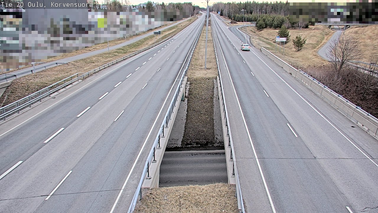 Kelikamerat Kuva Tie 20 Oulu Korvensuora, Oulu, Pohjois-Pohjanmaa