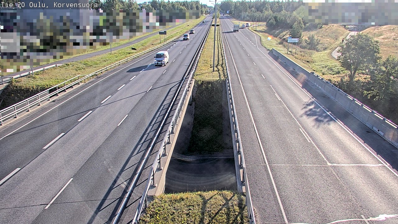 Weather Camera Image Road 20 Oulu Korvensuora, Oulu, Pohjois-Pohjanmaa