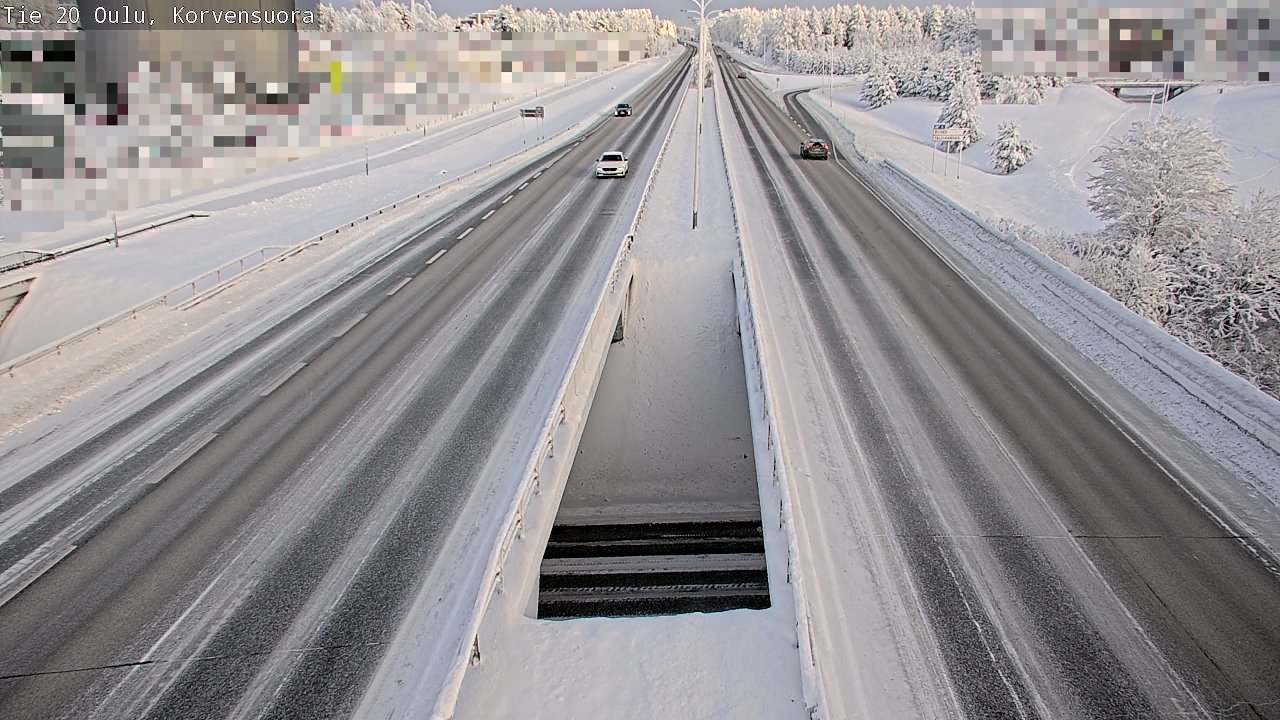 Weather Camera Image Road 20 Oulu Korvensuora, Oulu, Pohjois-Pohjanmaa