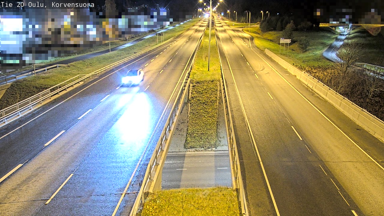 Kelikamerat Kuva Tie 20 Oulu Korvensuora, Oulu, Pohjois-Pohjanmaa