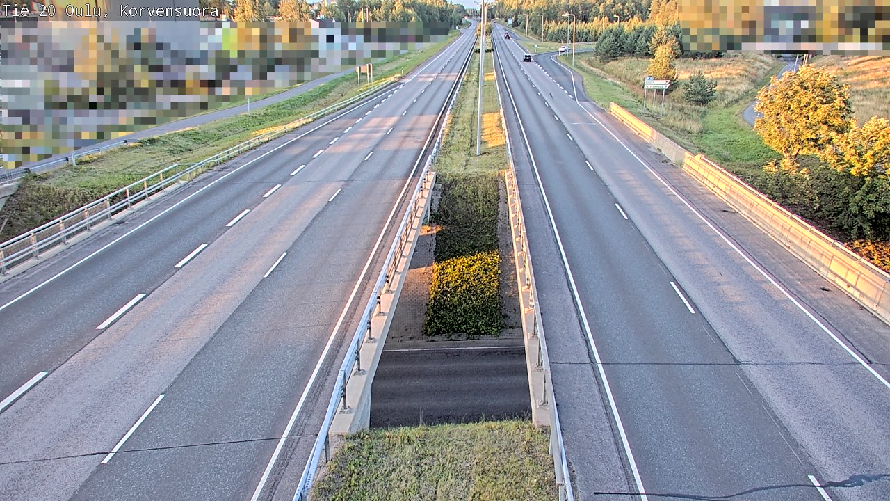 Kelikamerat Kuva Tie 20 Oulu Korvensuora, Oulu, Pohjois-Pohjanmaa