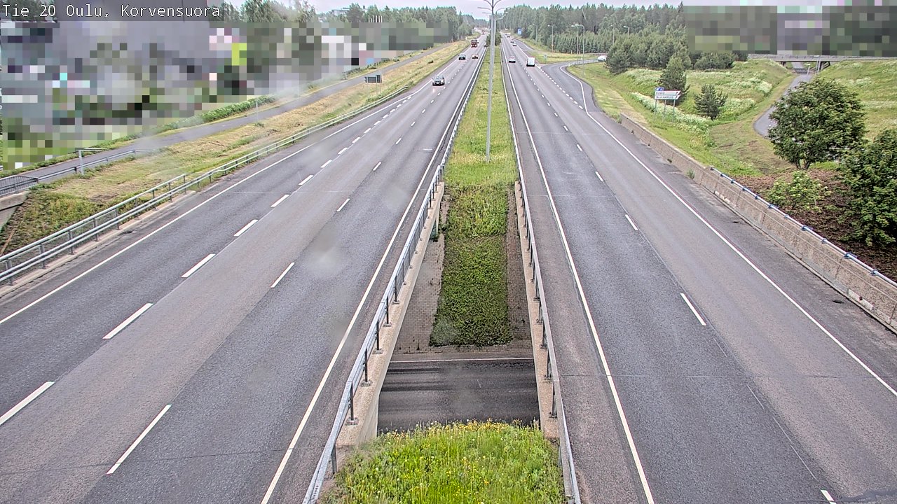 Kelikamerat Kuva Tie 20 Oulu Korvensuora, Oulu, Pohjois-Pohjanmaa