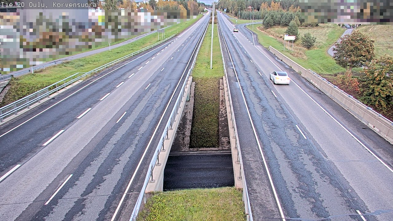 Kelikamerat Kuva Tie 20 Oulu Korvensuora, Oulu, Pohjois-Pohjanmaa