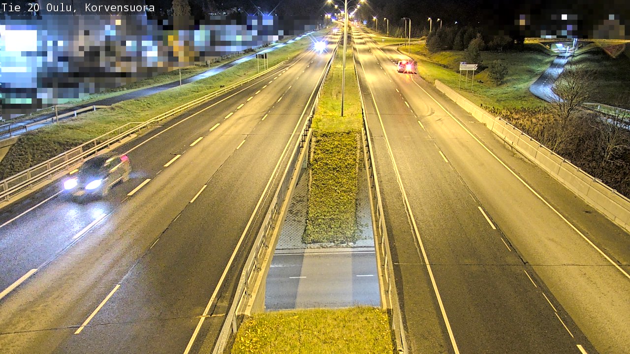 Kelikamerat Kuva Tie 20 Oulu Korvensuora, Oulu, Pohjois-Pohjanmaa