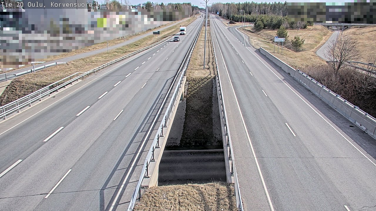 Weather Camera Image Road 20 Oulu Korvensuora, Oulu, Pohjois-Pohjanmaa