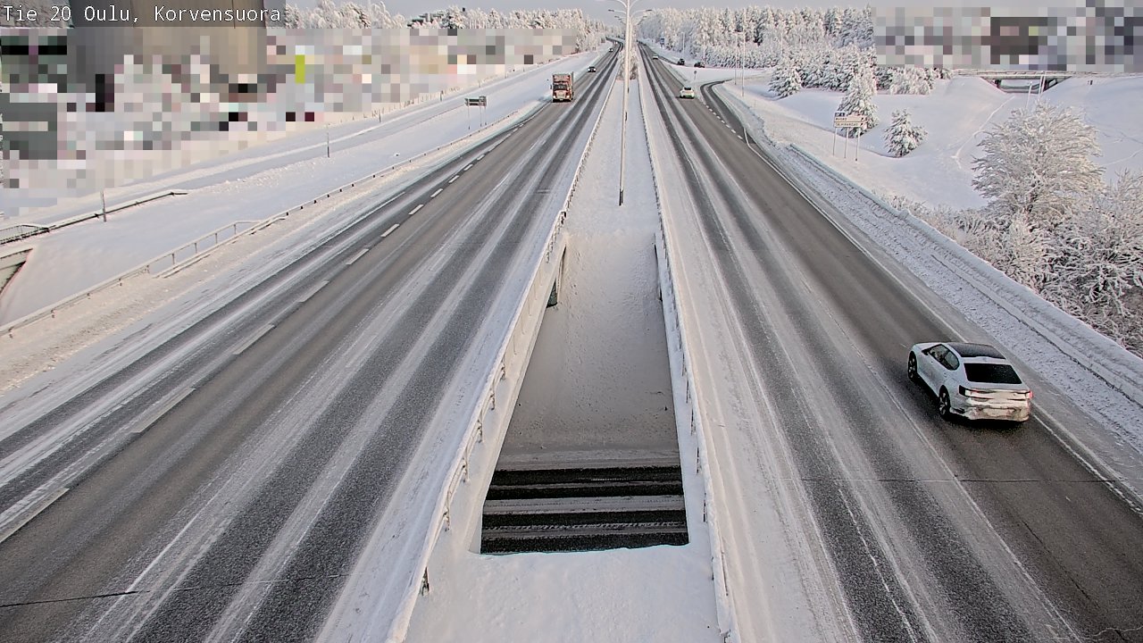Weather Camera Image Road 20 Oulu Korvensuora, Oulu, Pohjois-Pohjanmaa