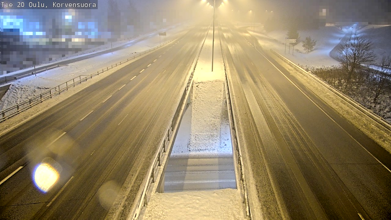 Weather Camera Image Väg 20 Uleåborg Korvensuora, Oulu, Pohjois-Pohjanmaa