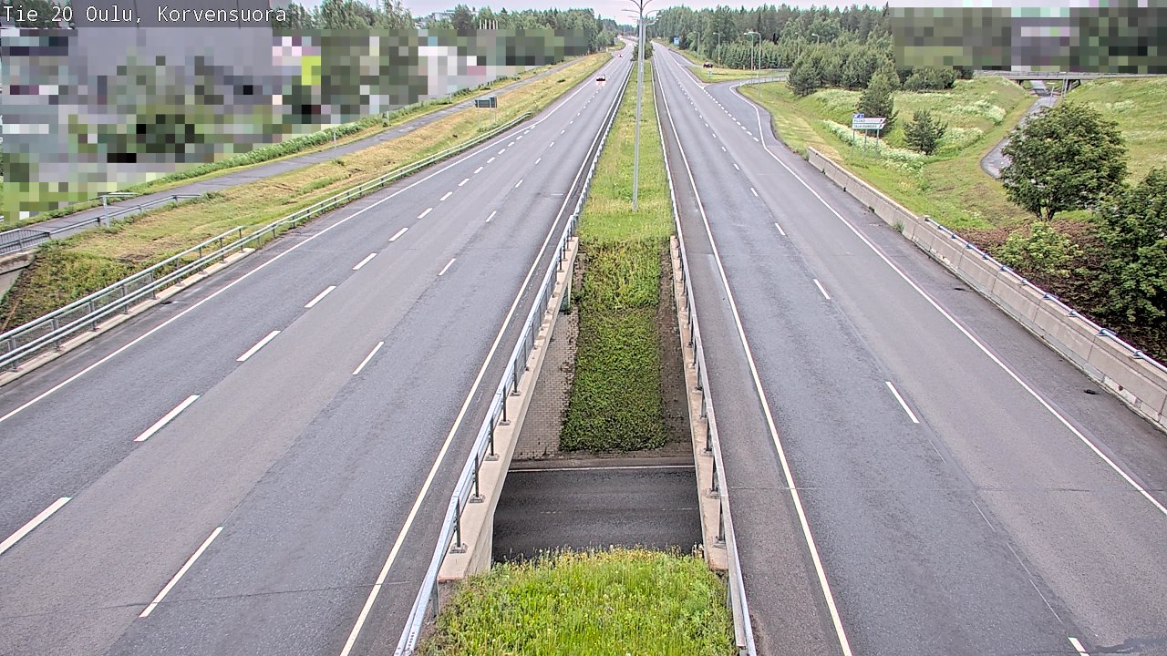 Kelikamerat Kuva Tie 20 Oulu Korvensuora, Oulu, Pohjois-Pohjanmaa