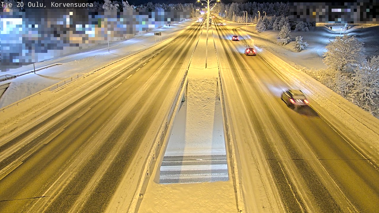 Kelikamerat Kuva Tie 20 Oulu Korvensuora, Oulu, Pohjois-Pohjanmaa