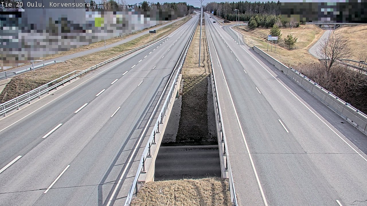 Kelikamerat Kuva Tie 20 Oulu Korvensuora, Oulu, Pohjois-Pohjanmaa