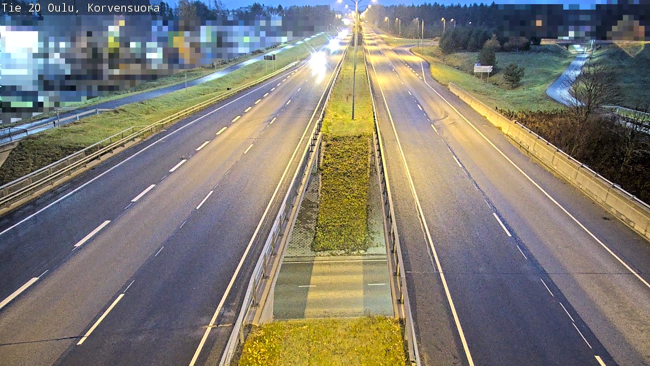 Kelikamerat Kuva Tie 20 Oulu Korvensuora, Oulu, Pohjois-Pohjanmaa