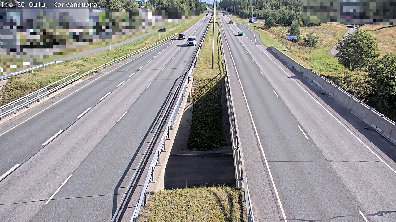 Kelikamerat Kuva Tie 20 Oulu Korvensuora, Oulu, Pohjois-Pohjanmaa
