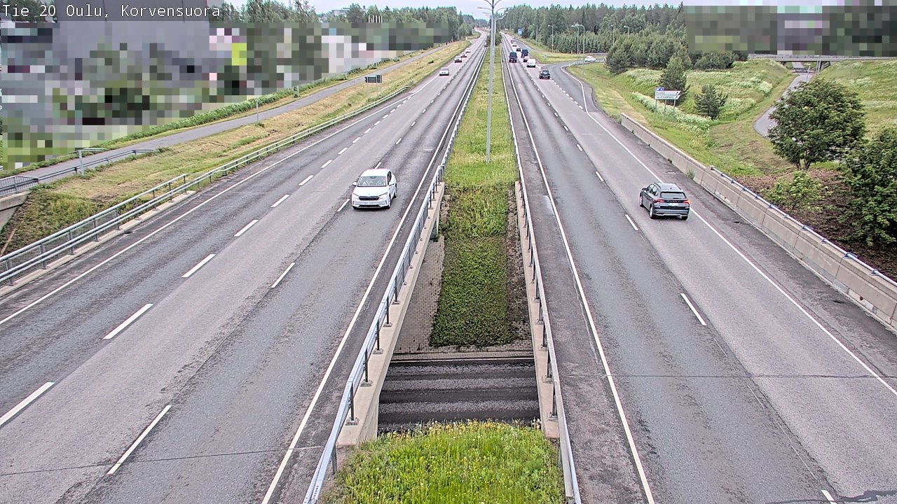Kelikamerat Kuva Tie 20 Oulu Korvensuora, Oulu, Pohjois-Pohjanmaa