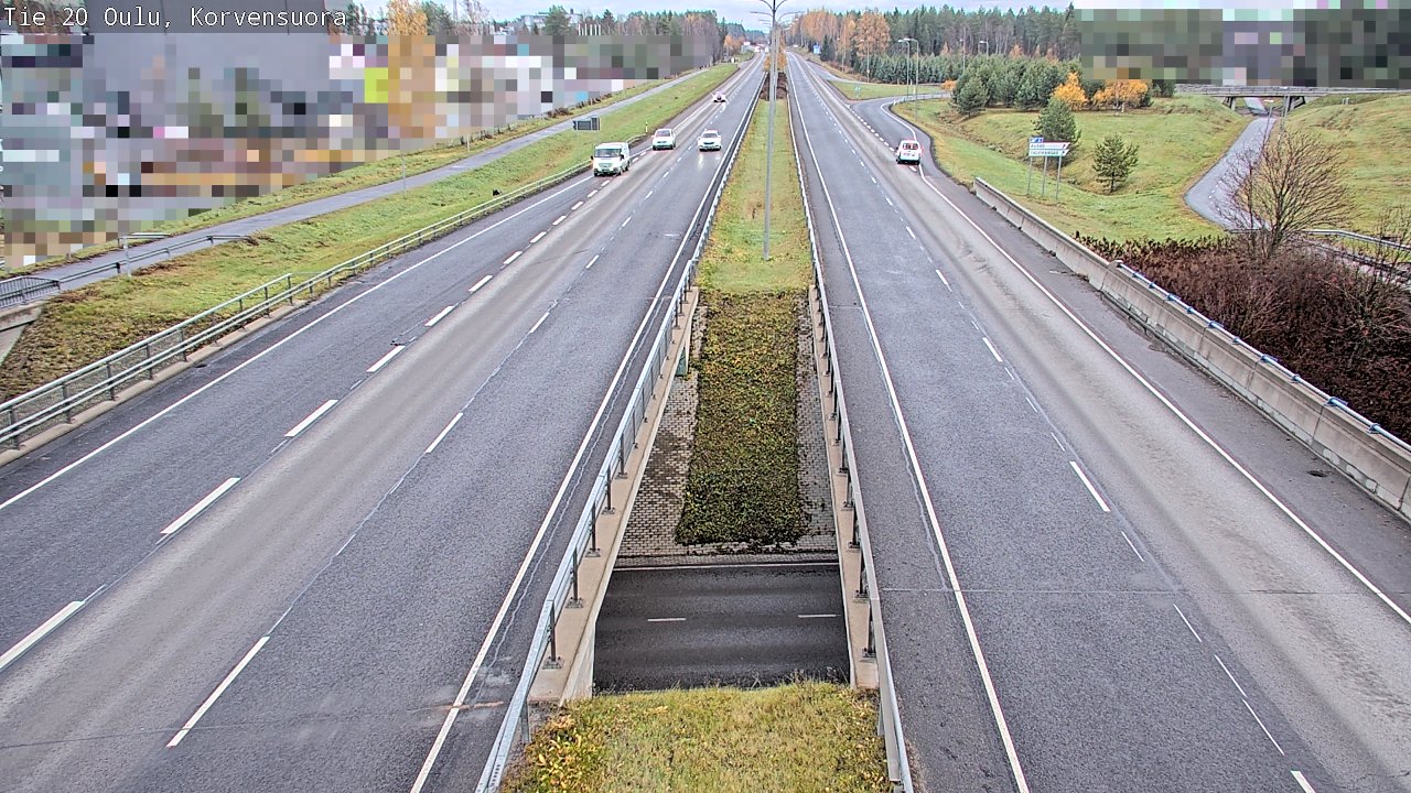 Kelikamerat Kuva Tie 20 Oulu Korvensuora, Oulu, Pohjois-Pohjanmaa