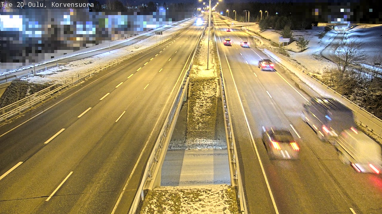 Kelikamerat Kuva Tie 20 Oulu Korvensuora, Oulu, Pohjois-Pohjanmaa