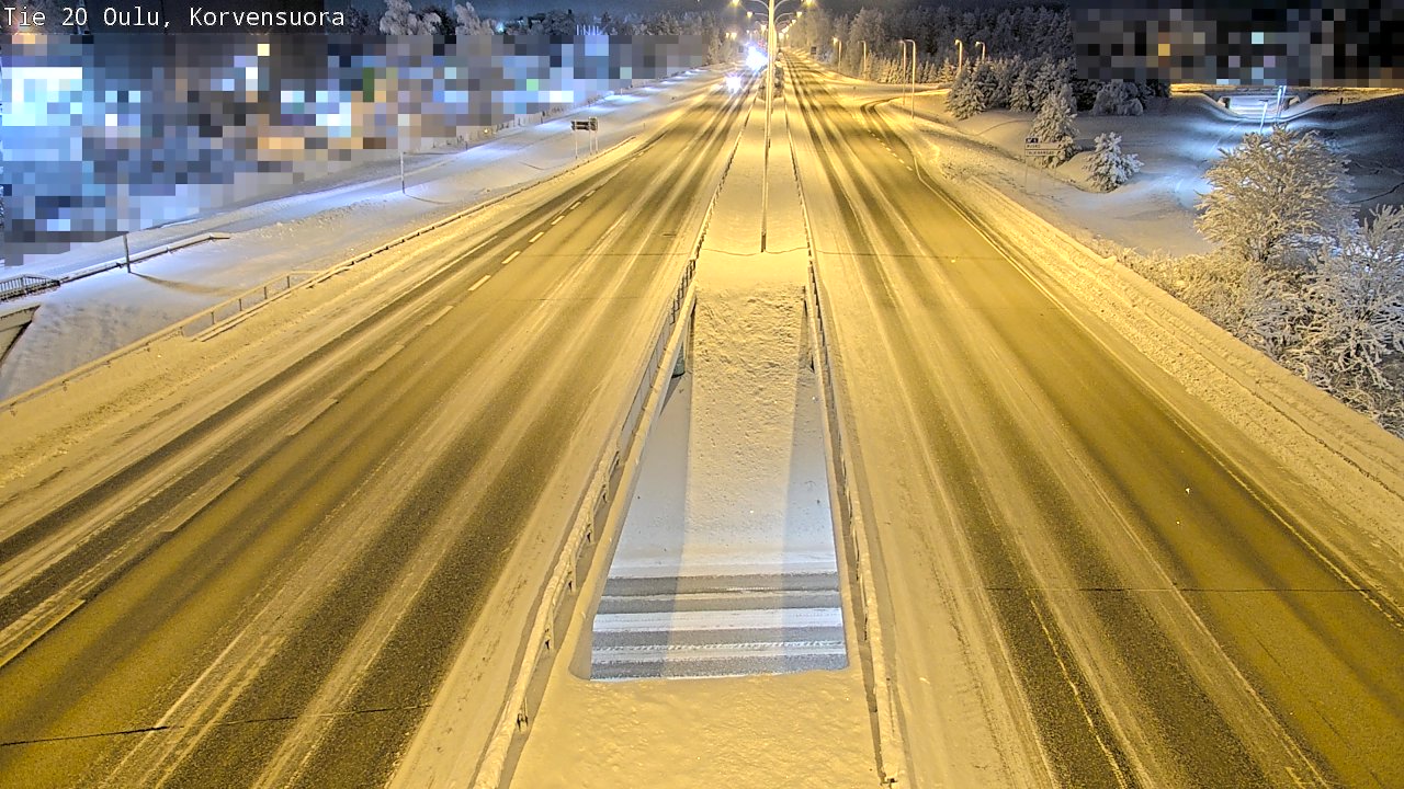 Kelikamerat Kuva Tie 20 Oulu Korvensuora, Oulu, Pohjois-Pohjanmaa