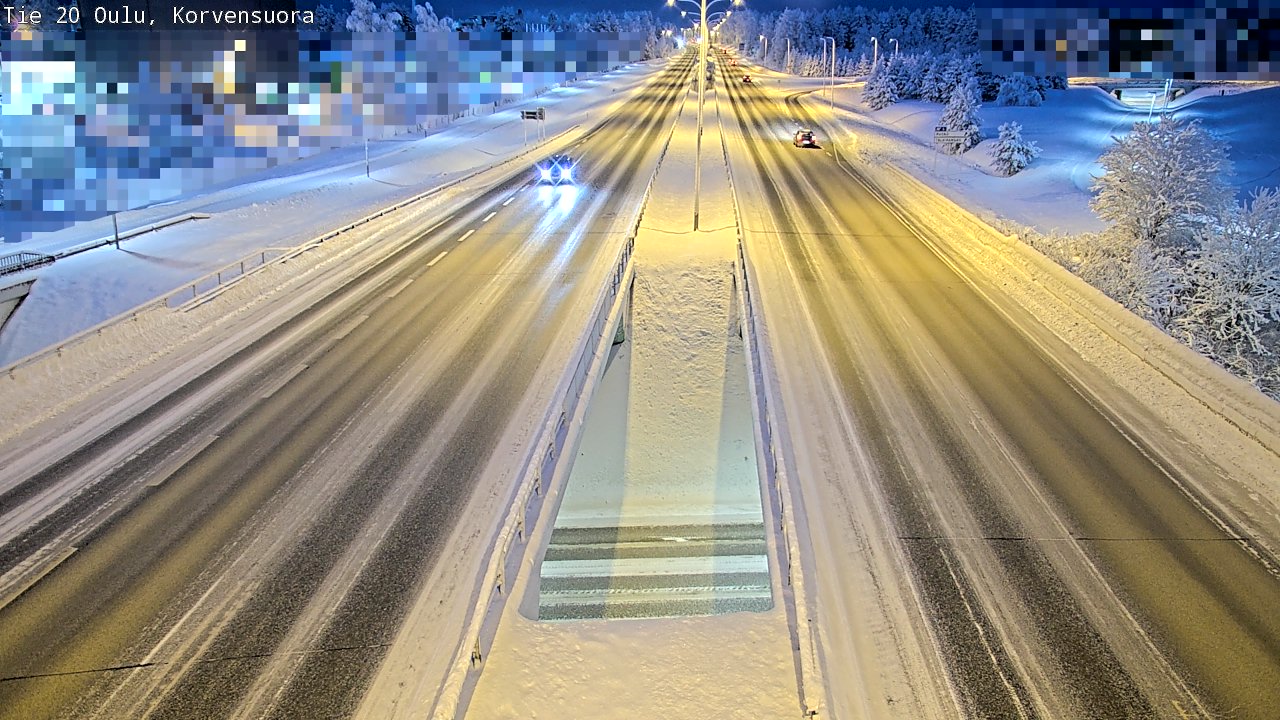 Kelikamerat Kuva Tie 20 Oulu Korvensuora, Oulu, Pohjois-Pohjanmaa