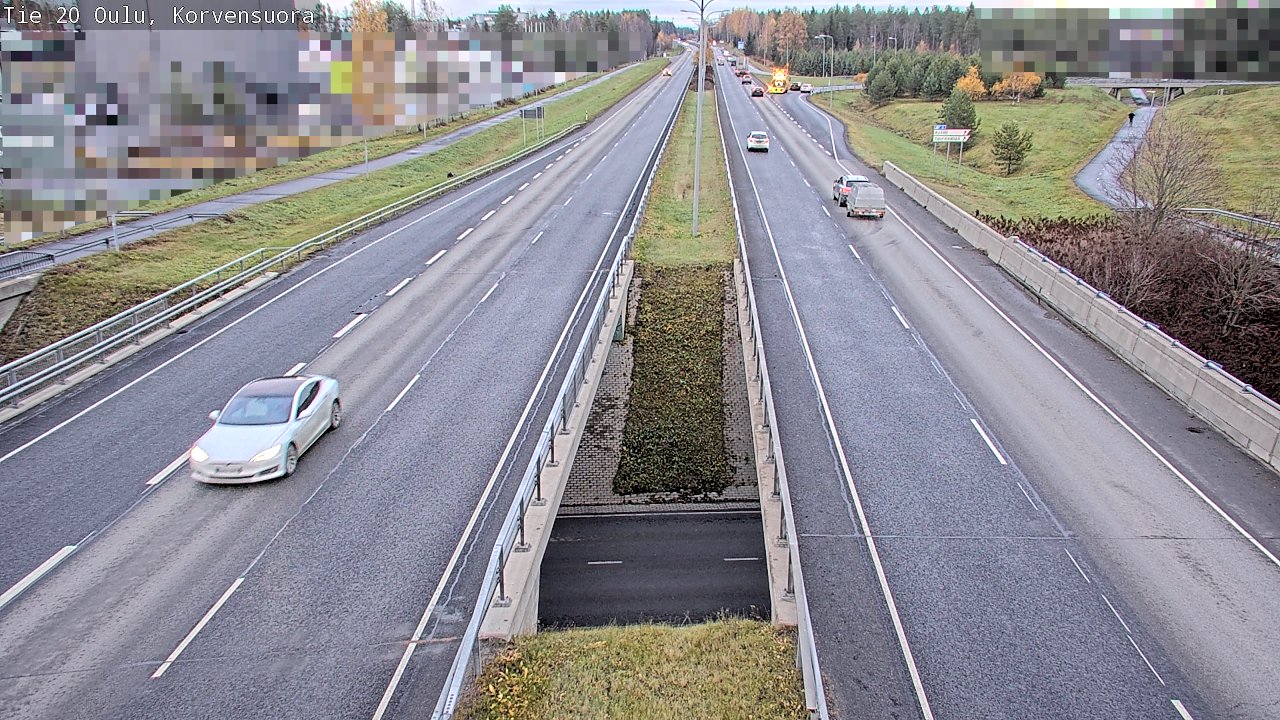 Kelikamerat Kuva Tie 20 Oulu Korvensuora, Oulu, Pohjois-Pohjanmaa